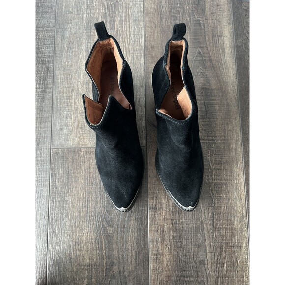 Jeffrey Campbell Boots Women's 6.5 Black Suede Cromwell Ankle Booties Western - Picture 6 of 8